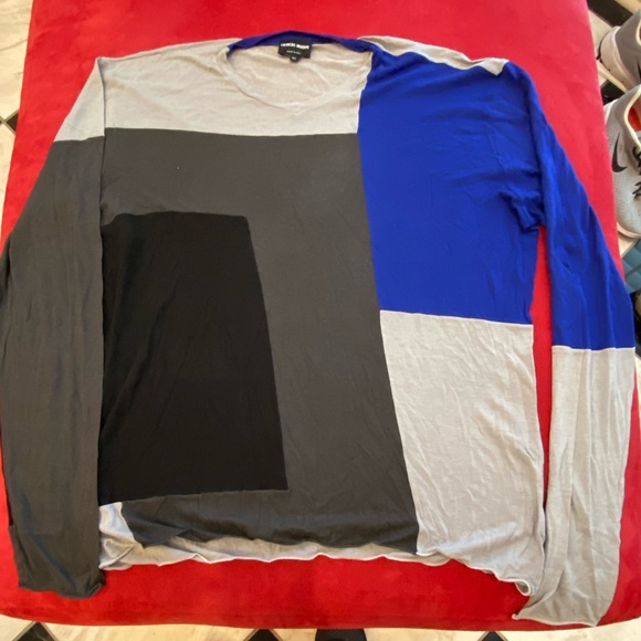 Giorgio Armani color block lightweight sweater - Picture 1 of 7